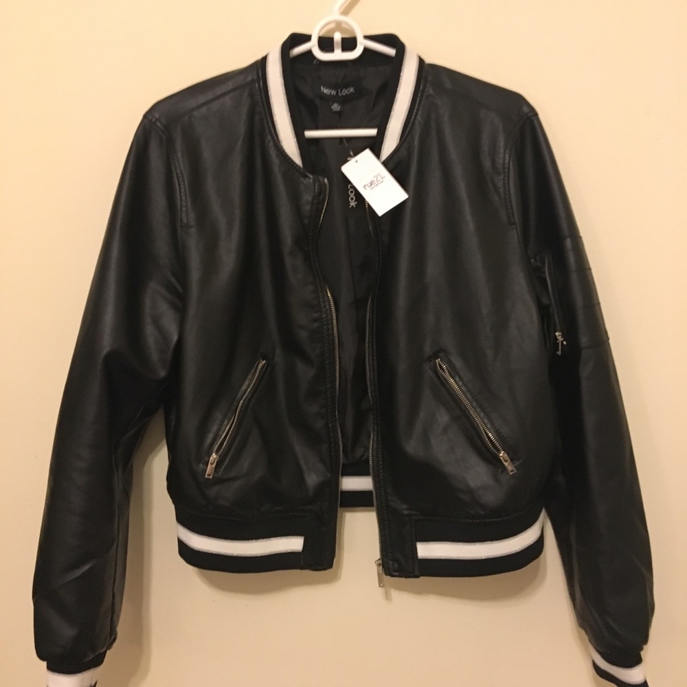 Vintage style Faux Leather Jacket  NWT